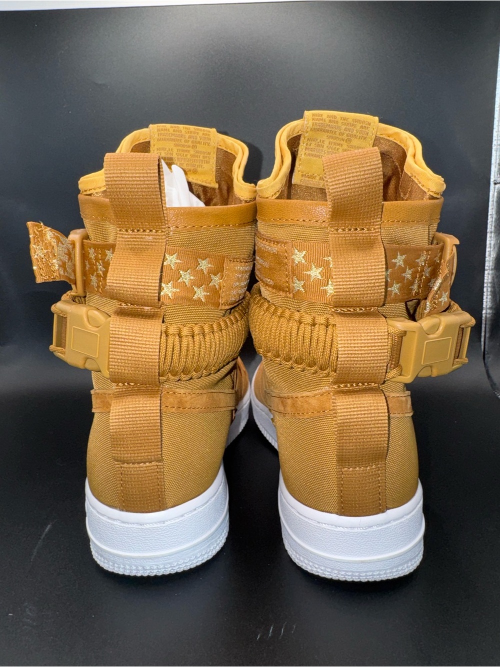 Nike SF Air Force 1 Wheat High Top Sneakers Women’s 7 Special Field AF1 Suede - Picture 3 of 15
